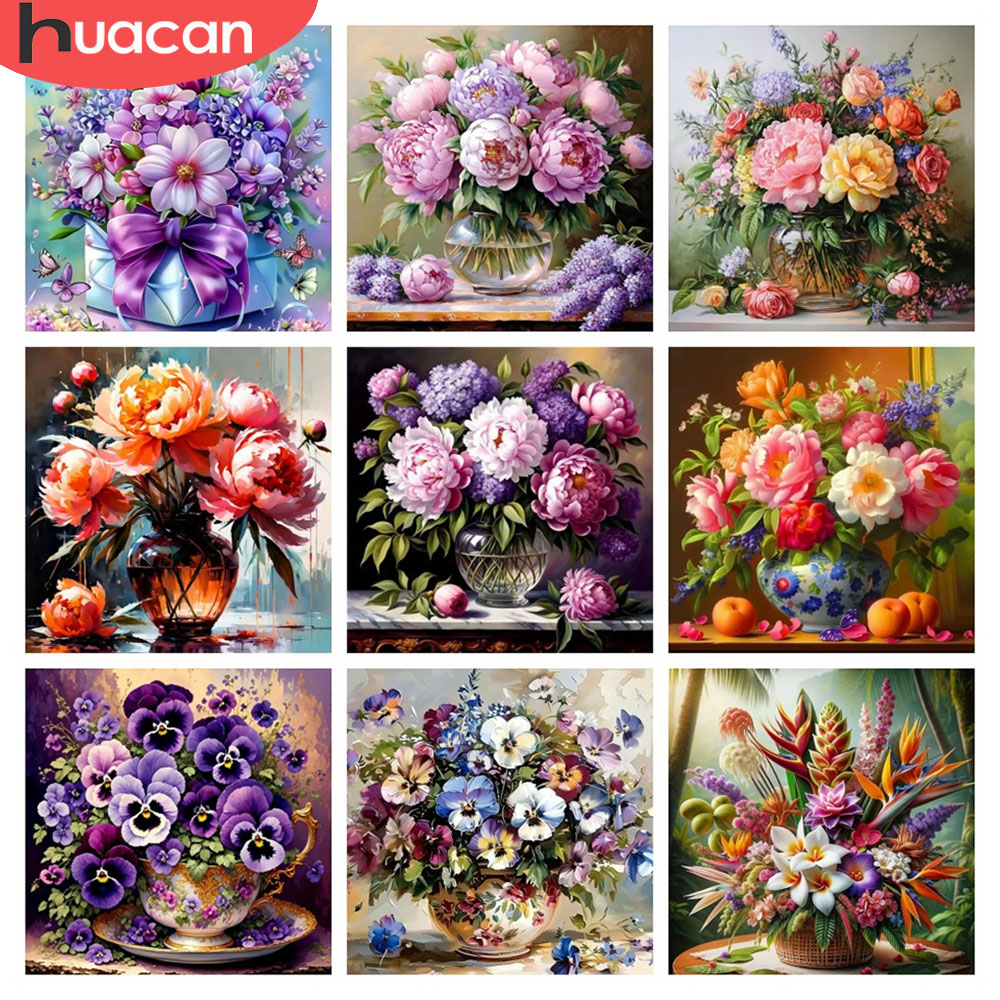 Resin Art Rose - HUACAN 5D diamant mosaïque Rose fleur