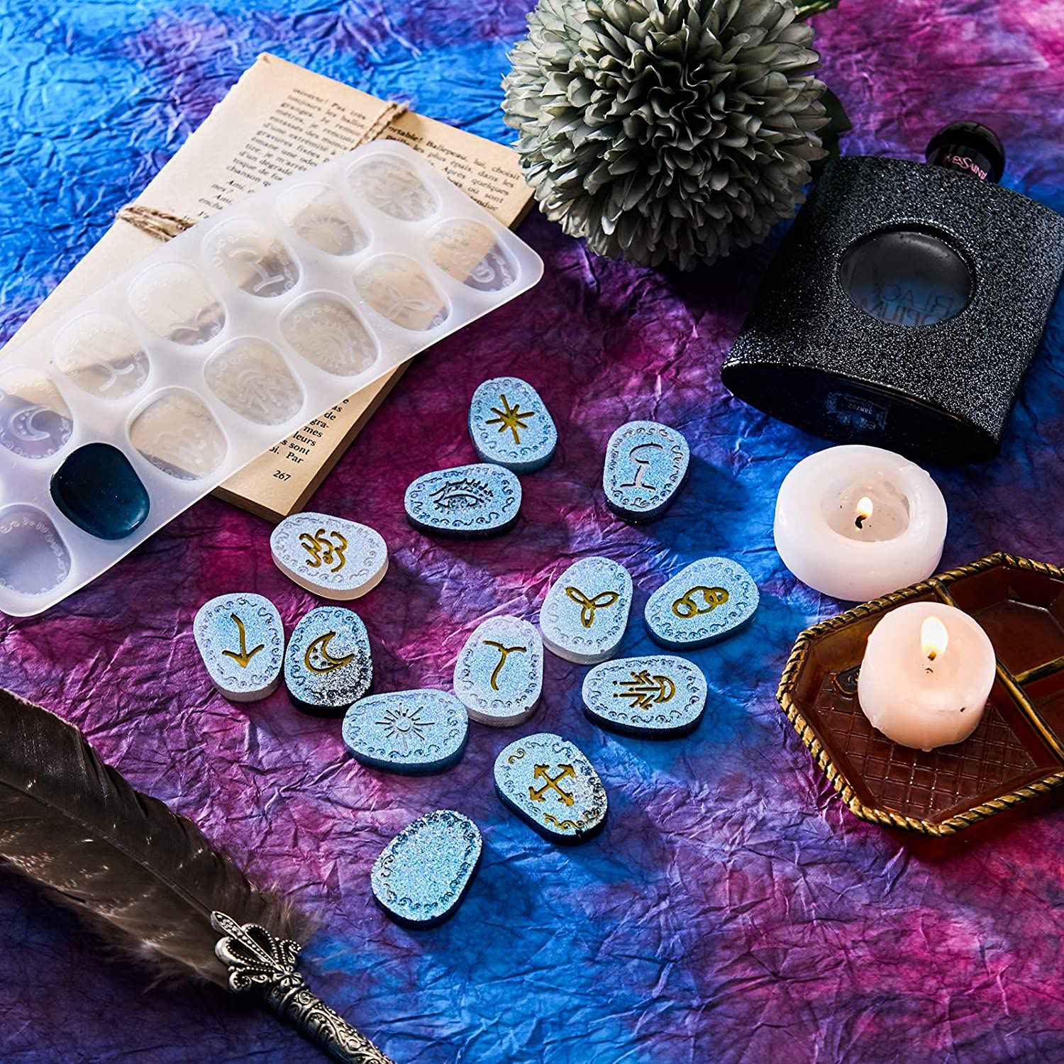 Resin Art Alphabet - ABWZ - Moule en silicone pour