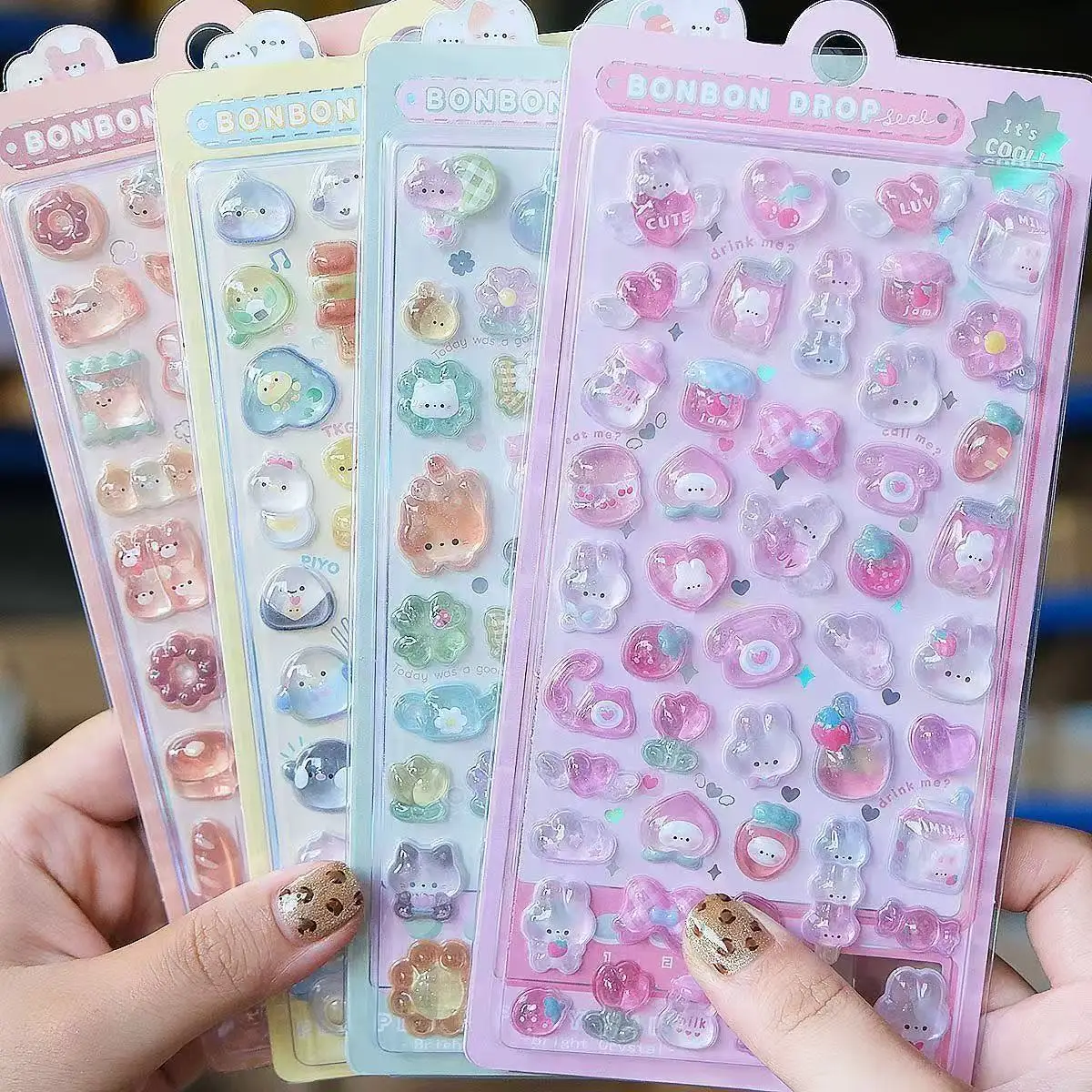 Resin Art Case - Autocollants en résine 3D Kawaii 2027,