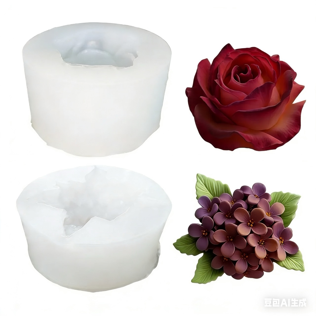Resin Art Wedding Gift - 2 morceaux de moules en silicone