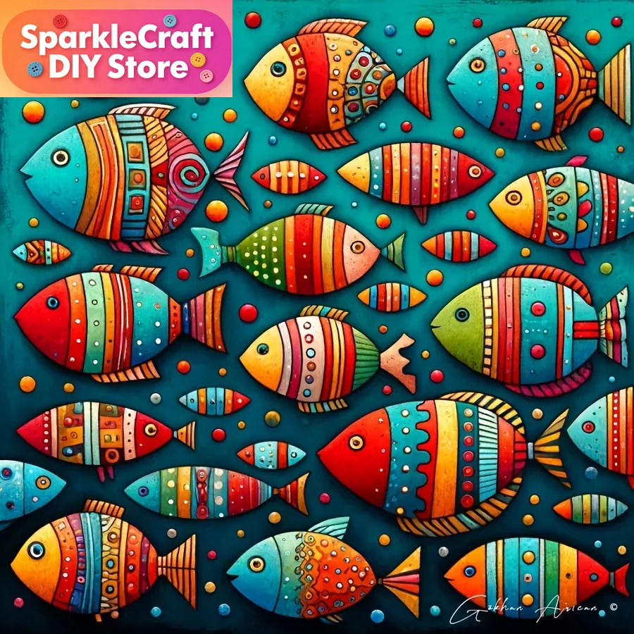 Resin Art Work - Kit de Peinture Diamant 5D École
