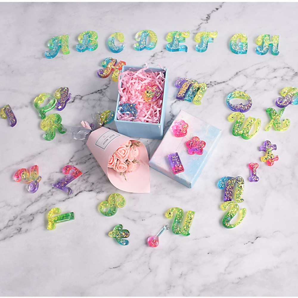 Alphabet résine époxy Silicone - Resin Art Alphabet avis et prix