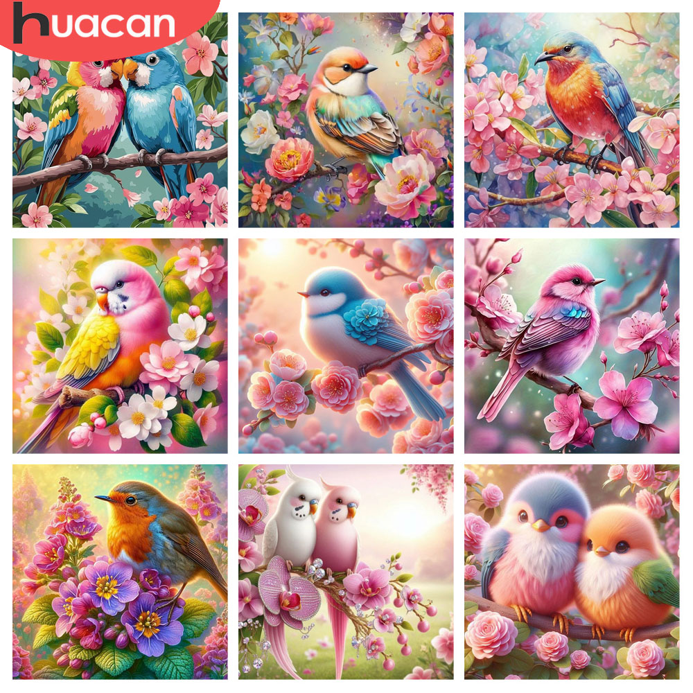HUACAN diamant peinture oiseau - Resin Art Rose avis et prix