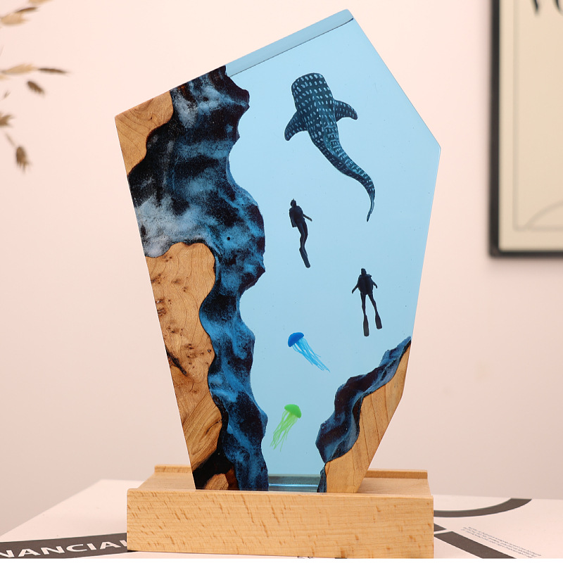 Ornement lumineux de bureau en - Resin Art Wedding Gift avis et prix