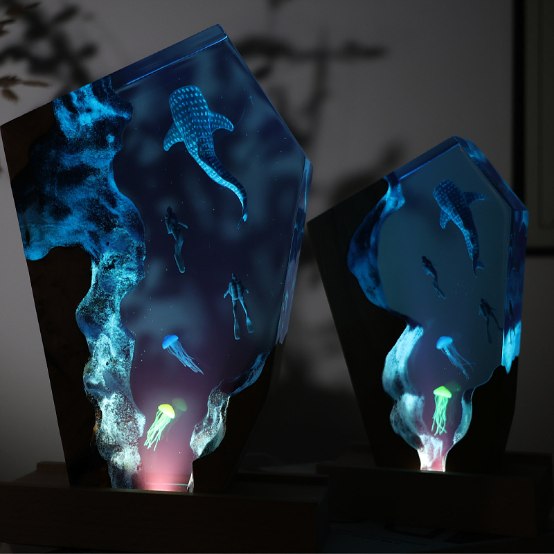 Ornement lumineux de bureau en - Resin Art Wedding Gift avis et prix