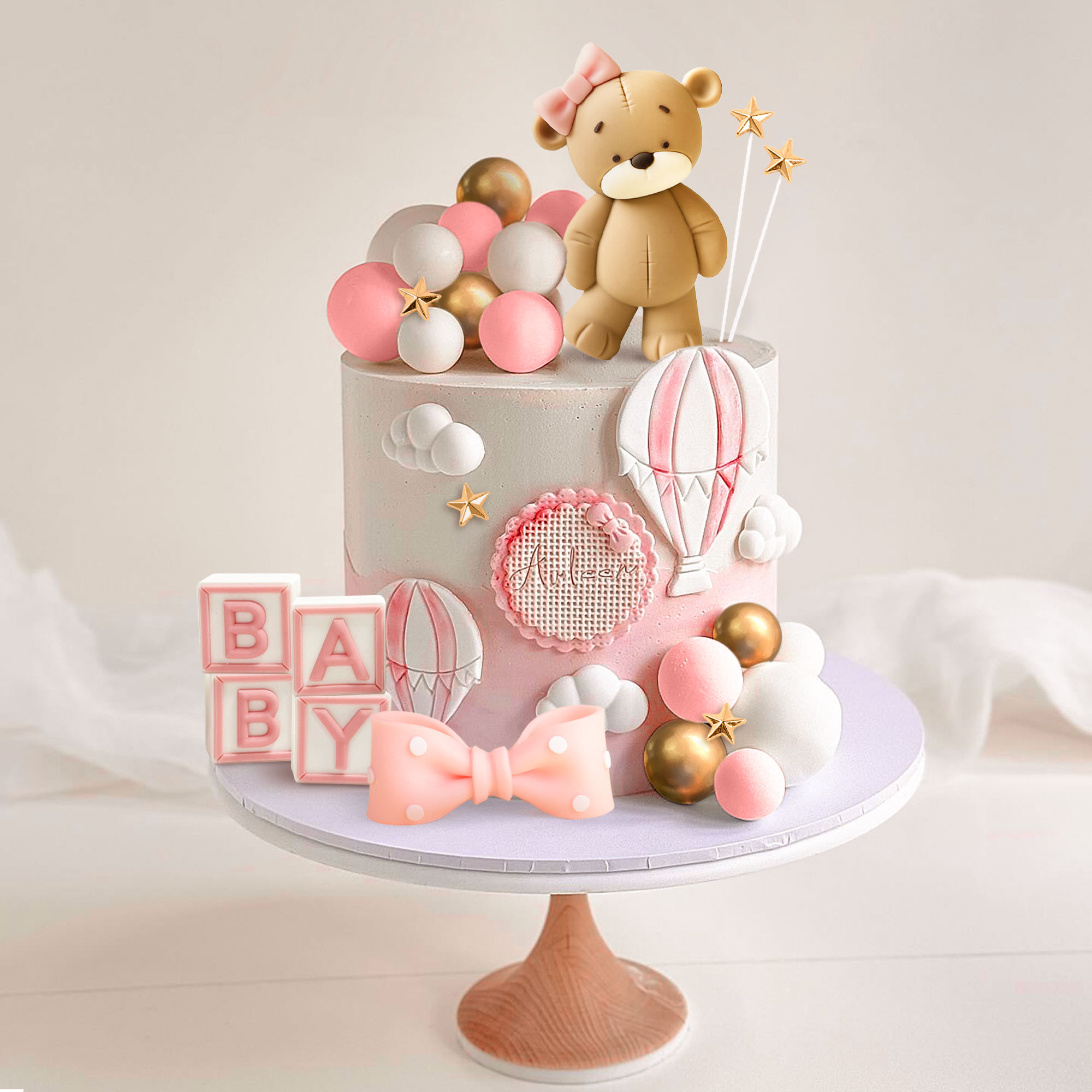 LaVenty ours rose décoration d - Resin Art Alphabet avis et prix