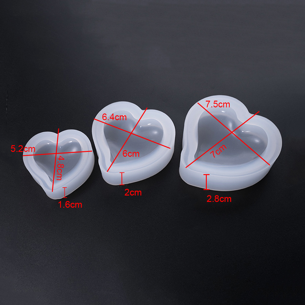 Moule en silicone 3D Cœur pour - Resin Art Alphabet avis et prix