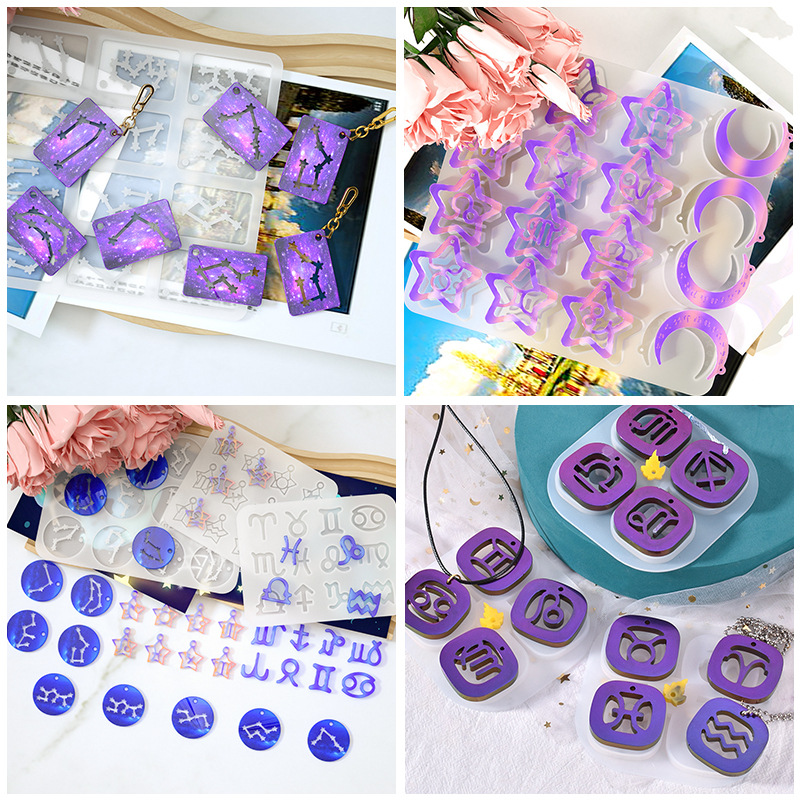 4 styles de moules en résine m - Resin Art Alphabet avis et prix