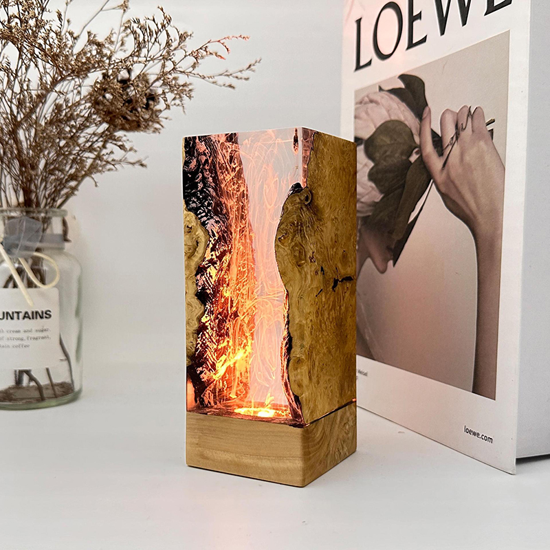 Lampe de table créative en rés - Resin Art Baby avis et prix