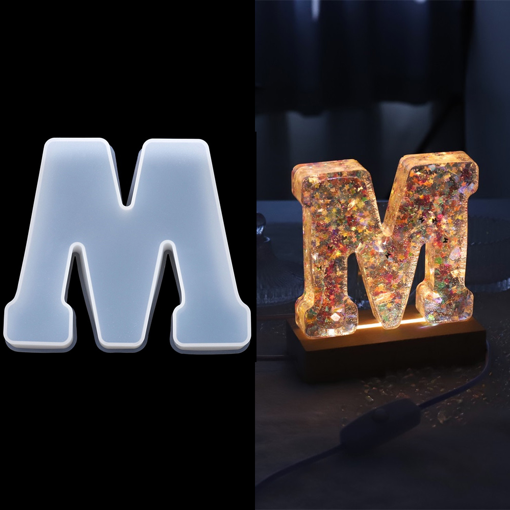 Moules en Silicone avec lettre - Resin Art Alphabet avis et prix
