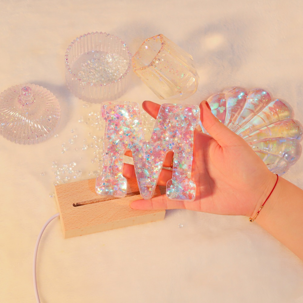 Moules en Silicone avec lettre - Resin Art Alphabet avis et prix