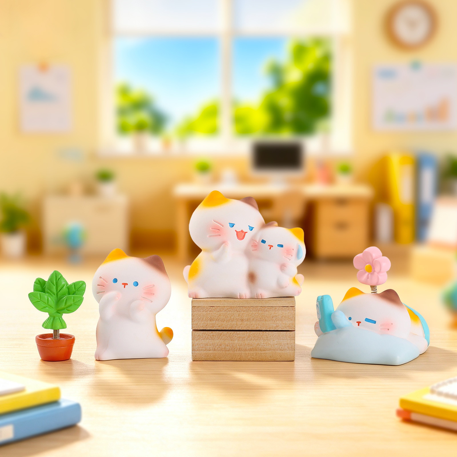 Figurine de chaton travaillant - Resin Art Case avis et prix