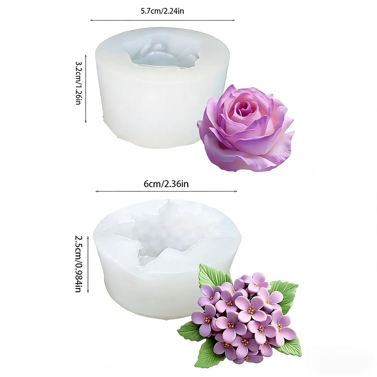 2 morceaux de moules en silico - Resin Art Wedding Gift avis et prix