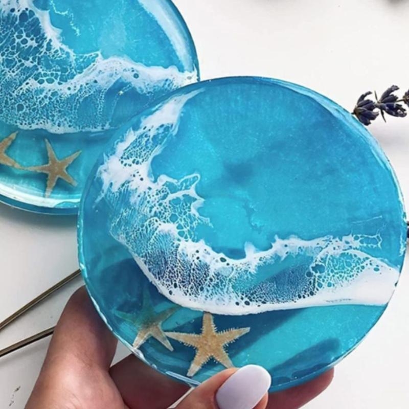 Moule dessous verre en résine  - Resin Art Equipment avis et prix