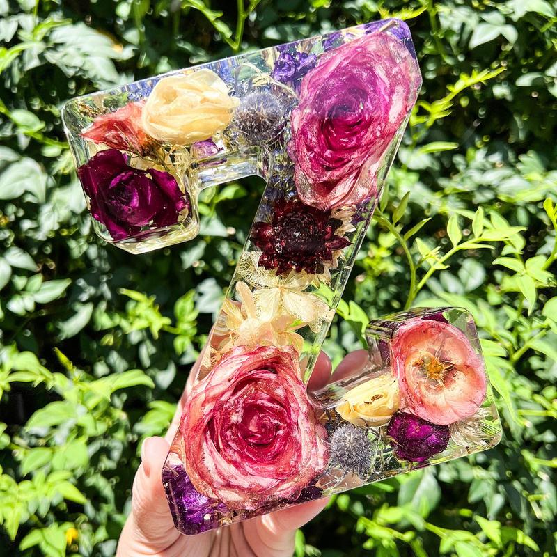 Veilleuses décoratives florale - Resin Art Alphabet avis et prix