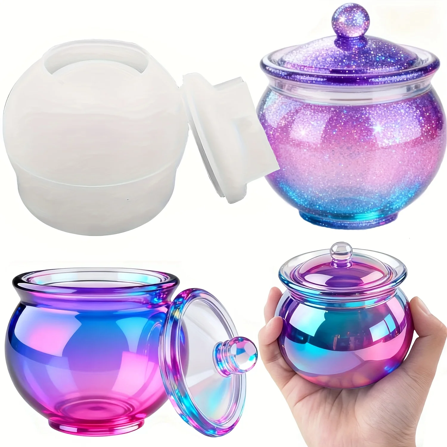 1 jeu de moules ronds en résin - Resin Art Case avis et prix